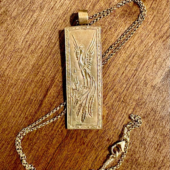 Vis a Vis Jewelry LA Jewelry - Gold Phoenix Pendant Necklace